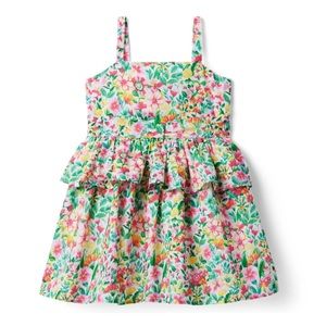 Janie and Jack FLORAL PEPLUM SUNDRESS NWT size 7